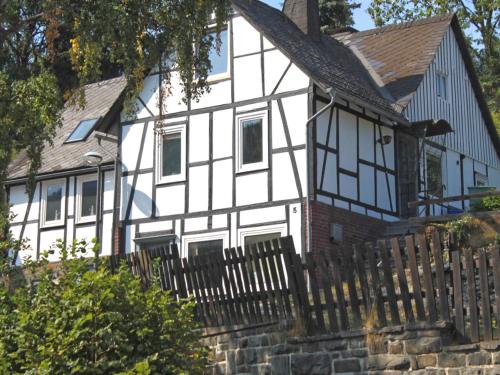 Large detached half timbered house with a wood stove in Winterberg Z schen