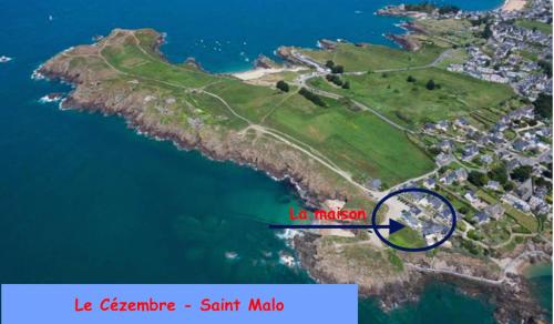 Le Cézembre - vue 180 baie St Malo