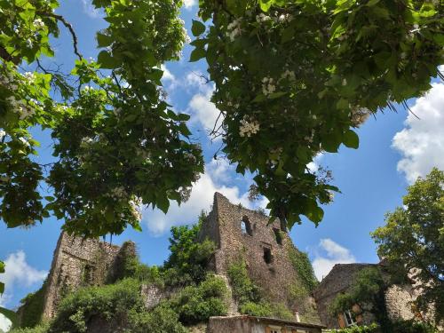 Les pentes du chateau de Retourtour