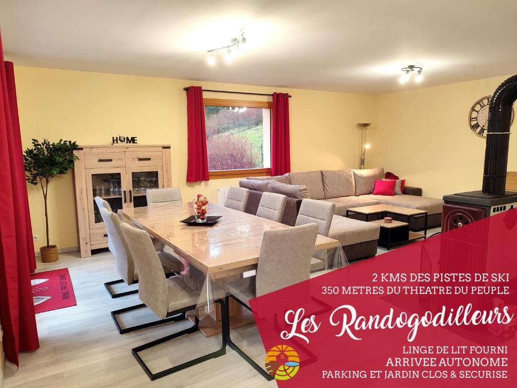 Maison de vacances Les Randogodilleurs à 2kms des pistes et 350m du Théatre du Peuple ! 3 Route de Saute 88540 Bussang