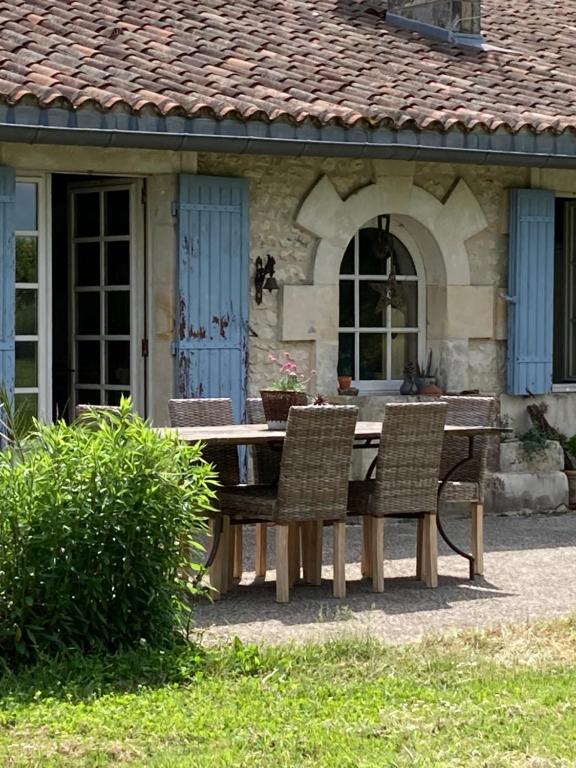 Maison de vacances Longère charentaise en pleine campagne vallonnée. Barbotteau 17130 Moulons