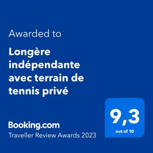 Maison de vacances Longère indépendante avec terrain de tennis privé À la Timoutrais 35750 Saint-Maugan Bretagne