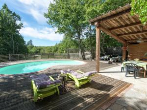 Maison de vacances Lovely house in Ardeche of ecological materials with private swimming pool  07120 Saint Alban Auriolles Rhône-Alpes