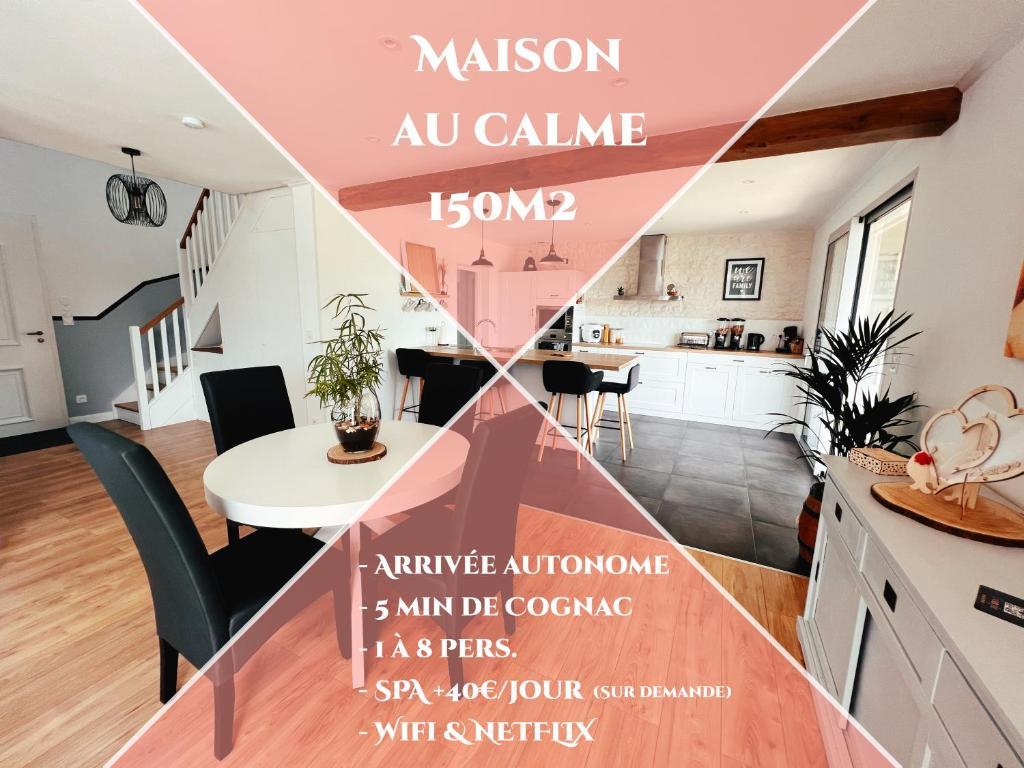 Maison au calme à 5min de Cognac pour 1 à 8 pers 1 Rue du Chanoine Rousselot, 16370 Richemont