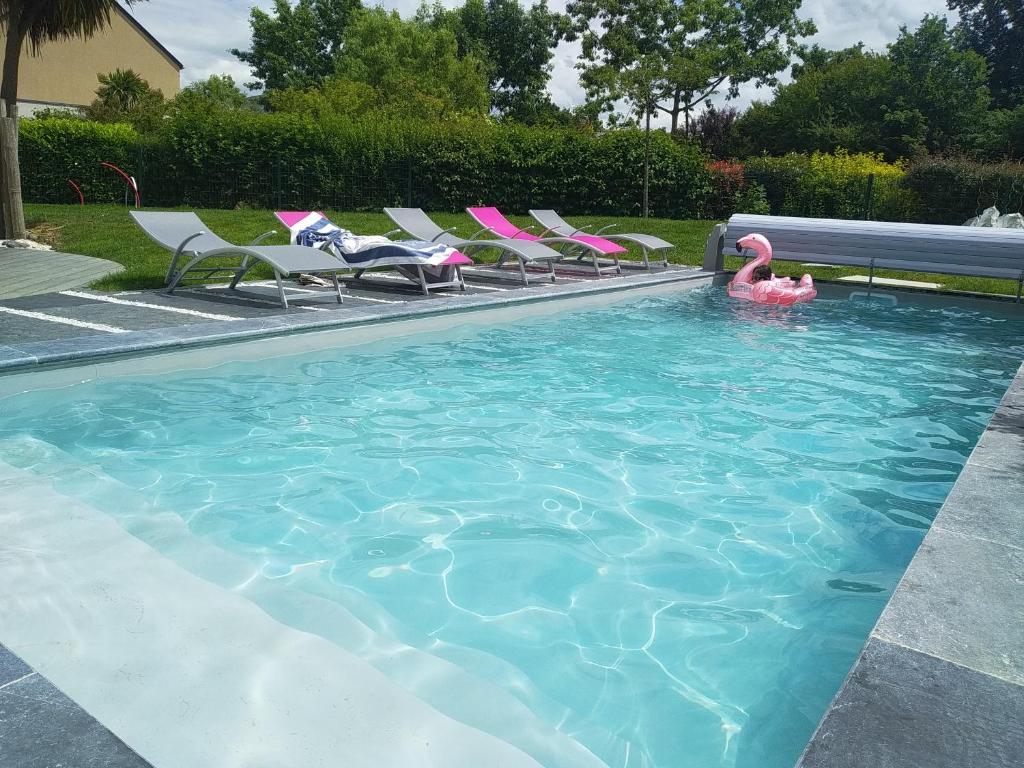 Maison de vacances Maison au calme avec piscine , proche mer et ville 19 Rue Eric Tabarly 35310 Mordelles