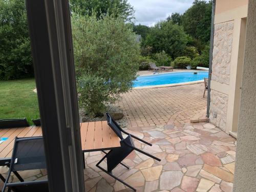 Maison avec piscine 10 minutes du circuit 24h