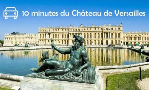 Maison avec sous sol indépendant et parking à 2km de Versailles