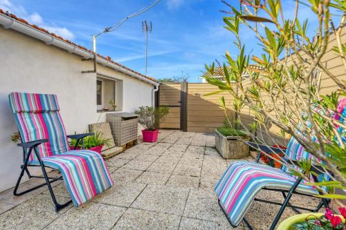 Maison de 2 chambres a L'Epine a 700 m de la plage avec jardin clos et wifi
