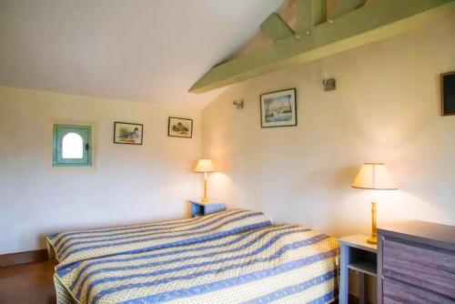 Maison de 2 chambres avec jardin clos et wifi a Landevieille