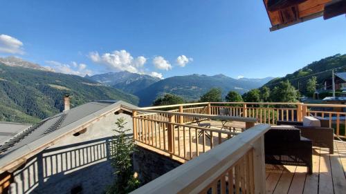 Maison de montagne face aux Arcs