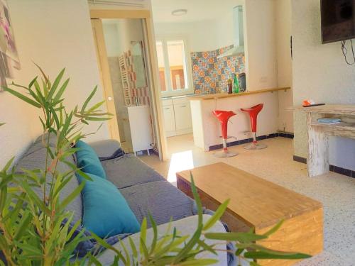 Maison de plage avec garage ambiance rock et zen