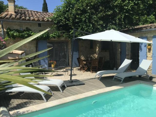 Maison de vacances Maison de plain pied pour 4 pers piscine Lussan Rue du Verger 30580 Lussan