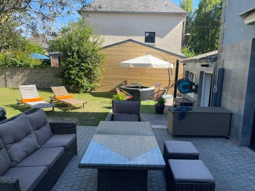 Maison toute équipée 3 chambres avec jardin calme et Spa