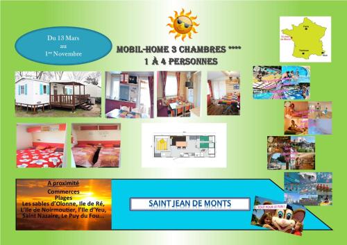 Mobil home 2 chambres Saint-Jean-de-Monts