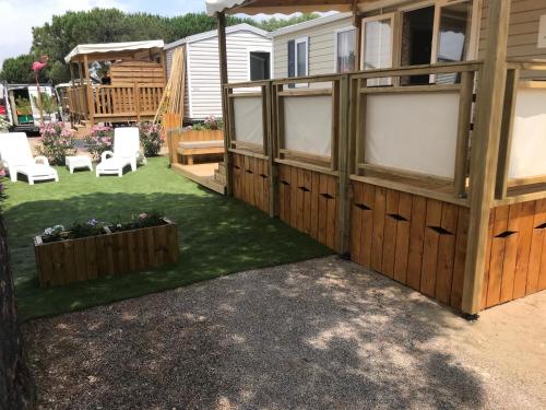 MOBIL HOME camping le Mar Estang bord de plage
