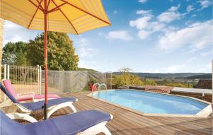 Nice home in Aubas with 2 Bedrooms, WiFi and Outdoor swimming pool