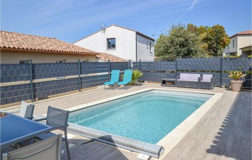 Nice home in Beaulieu with WiFi, Outdoor swimming pool and Swimming pool