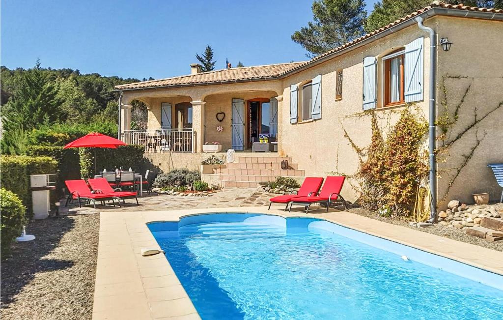 Maison de vacances Nice home in Cruzy with 3 Bedrooms, Private swimming pool and Outdoor swimming pool  34310 Cruzy