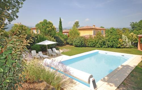 Nice home in Fayence with 4 Bedrooms, Private swimming pool and Outdoor swimming pool