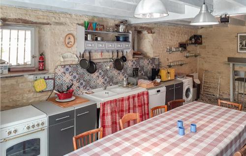 Nice home in Fontenille St,Martin with 1 Bedrooms and Outdoor swimming pool