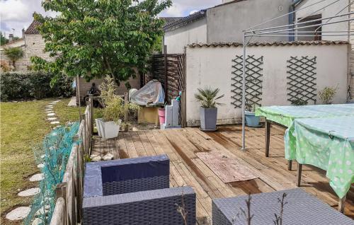 Nice home in Fontenille St,Martin with 1 Bedrooms and Outdoor swimming pool