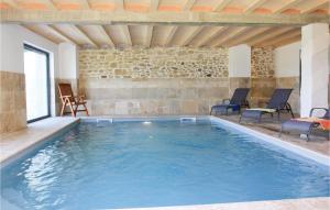 Nice home in La Touche with WiFi, Indoor swimming pool and Swimming pool