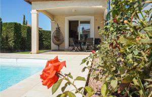 Nice home in Puisserguier with 2 Bedrooms, WiFi and Outdoor swimming pool