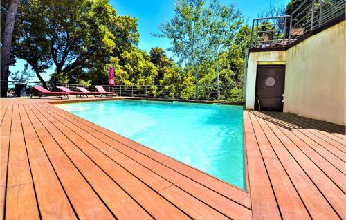Nice home in Sauveterre with 4 Bedrooms, WiFi and Outdoor swimming pool