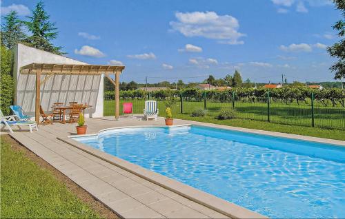 Nice home in St Andre de Lidon with 4 Bedrooms, WiFi and Private swimming pool