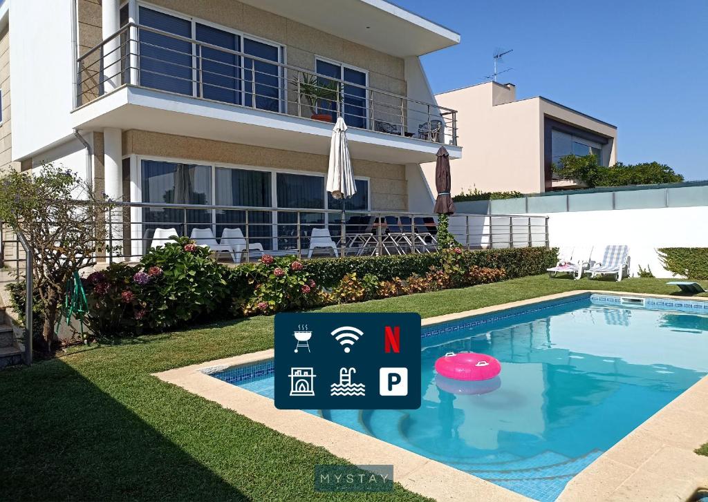 Maison de vacances Piscina, Churrasqueira, Praia, Wifi by MyStay João da Afonseca Lapa, 109 4480-909 Vila do Conde