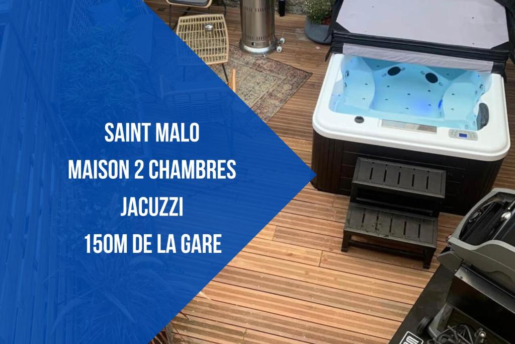 Saint Malo - Jolie Maison avec Jacuzzi 150m gare 17 rue du four à tabac, 35400 Saint-Malo