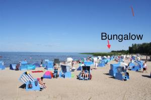Sonniges Ferienhaus Fischer-Huus vor Usedom & direkt am Haff und Wasserzugang