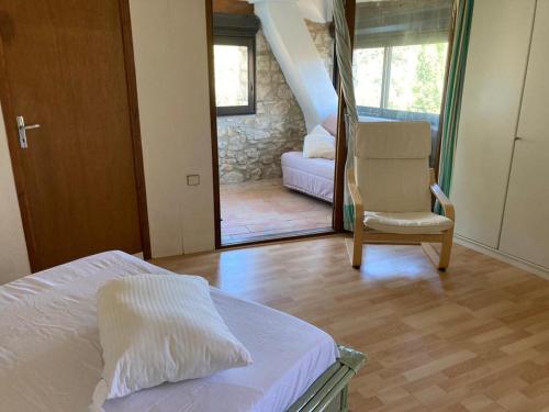 Stone house in the medieval village of Montclus (Gard)