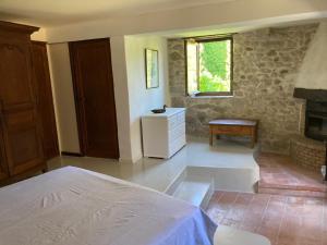 Stone house in the medieval village of Montclus (Gard)