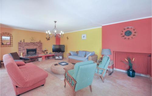 Stunning home in Bagnols en Foret with 4 Bedrooms, Private swimming pool and Outdoor swimming pool