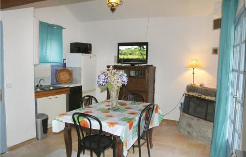 Stunning home in Mayres with 1 Bedrooms and Outdoor swimming pool