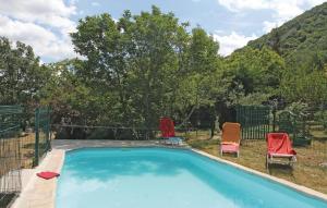 Stunning home in Mayres with 1 Bedrooms and Outdoor swimming pool