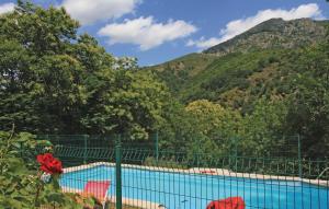 Stunning home in Mayres with 1 Bedrooms and Outdoor swimming pool