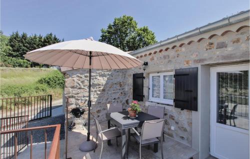 Stunning home in St Etienne de Boulogne with 2 Bedrooms and WiFi