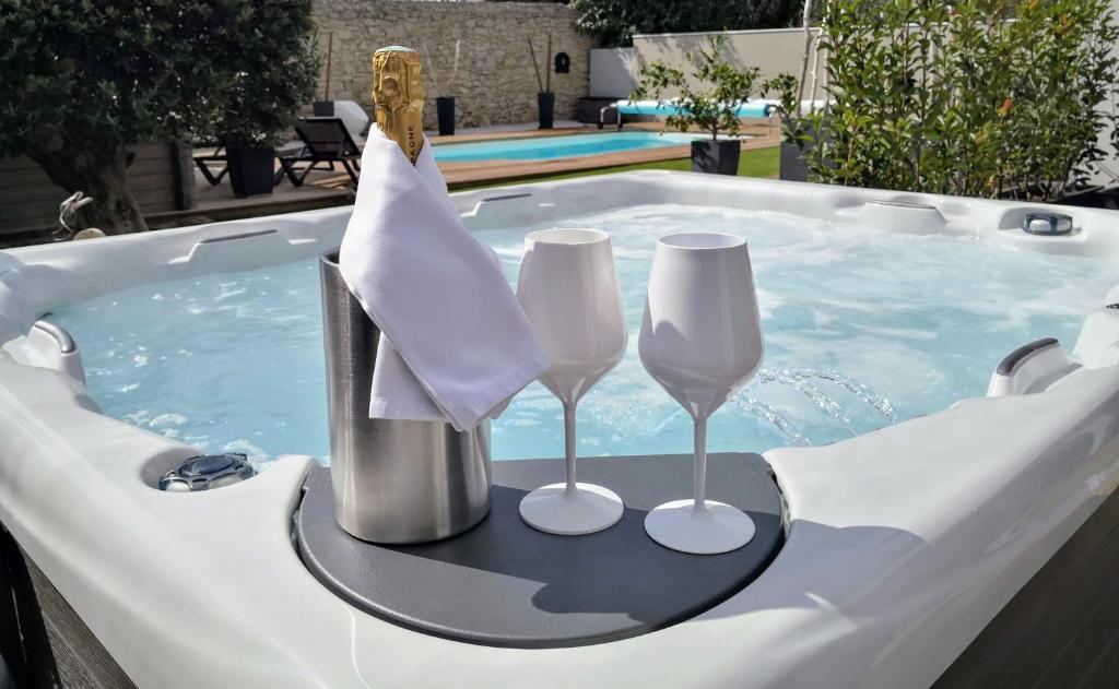 Maison de vacances Suite l'inattendu avec Spa privatif et espace bien-être. 5 Le Clos Camille 11120 Moussan