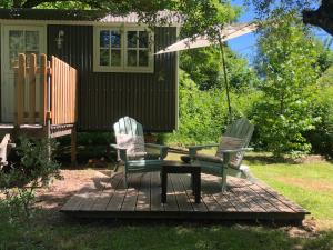 The Bamboo and Toffee Huts with Pool in Dordogne