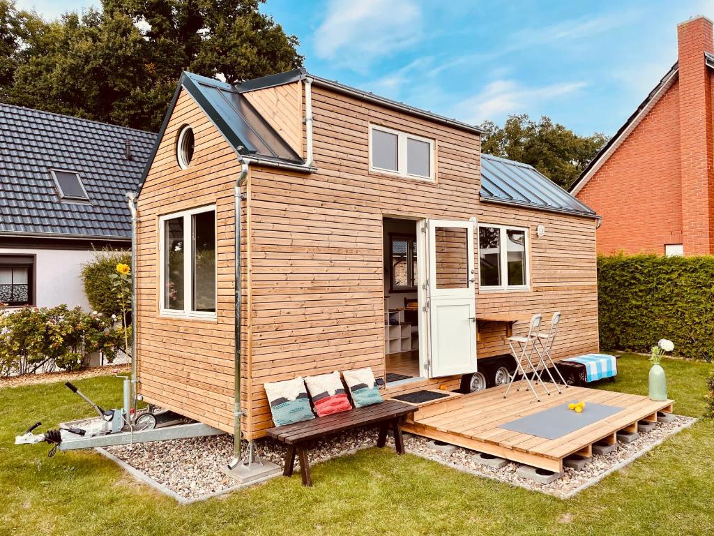 Maison de vacances TINY HOUSE FLEESENSEE - Ruhe und Entspannung direkt am See nahe Berlin 23A Seeblick 17213 Göhren-Lebbin