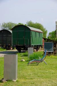 Urlaubsbahnhof-Schlafwagen