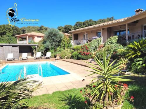 Villa 125m2 6/8 pers Trinité de Porto Vecchio Piscine