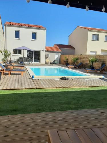 Villa La Palmeraie avec piscine terrasse Poolhouse
