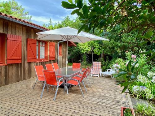 Welcoming house in Cap Ferret close to the beach, Garden, Terrace, Wifi and TV