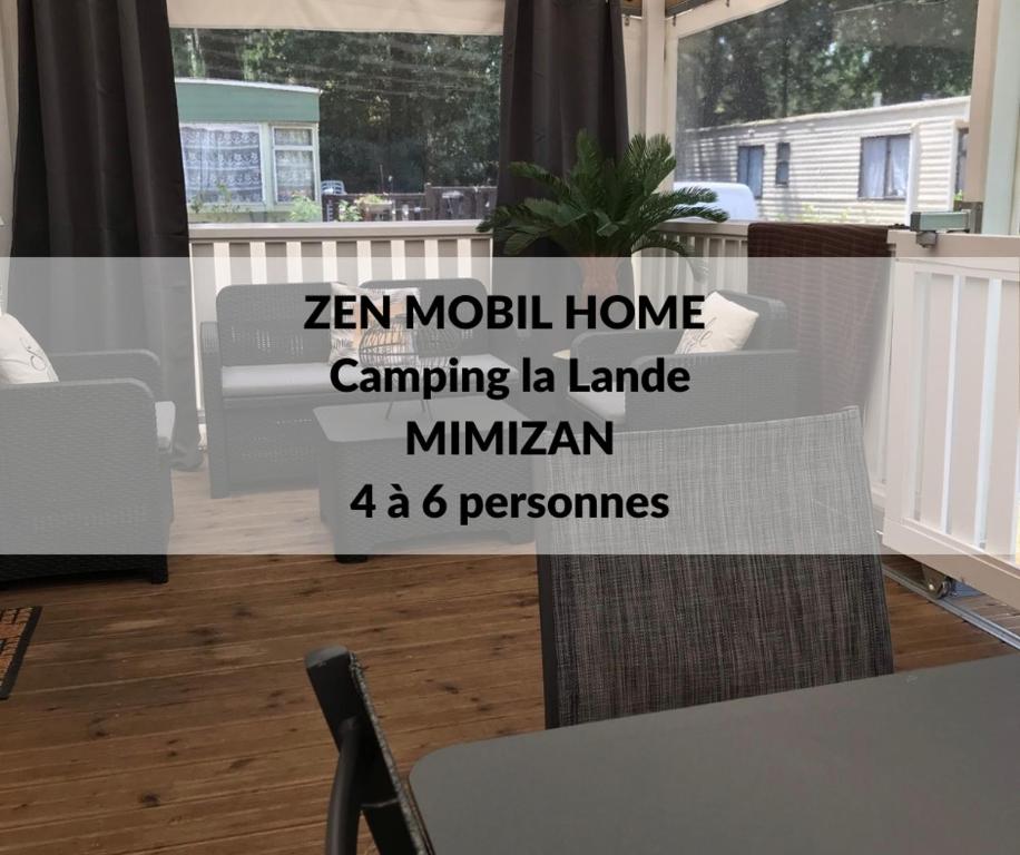 Maison de vacances Zen Mobilhome Mimizan n° 601 Camping la Lande 794 Route d'Escource 40200 Mimizan