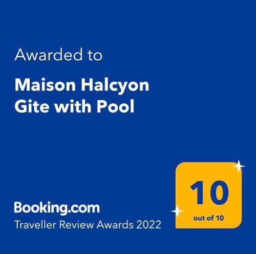 Maison Halcyon Gite with Pool Archingeay france