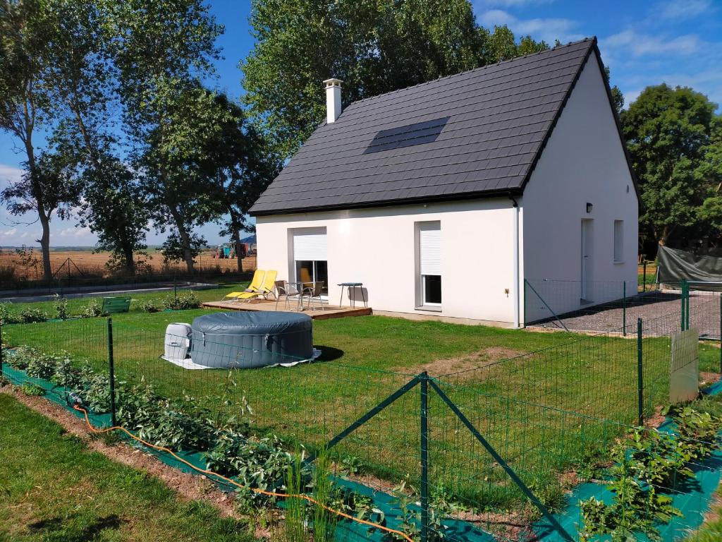 Maisons de vacances Maison individuelle neuve plein pied avec terrasse et jardin clos 10minutes a pied de la plage 120 Rue du Vieux Puits, 76860 Quiberville