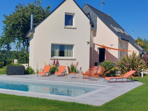 Maison Spacieuse et lumineuse avec piscine piscine privée et chauffée Pordic france